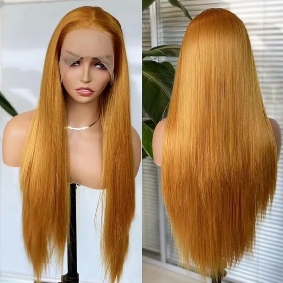 22” Light Orange STRAIGHTLace Front Wig NEW